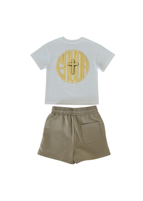 +FAVOR Monogram Cross Short Set| Faith Based Streetwear
