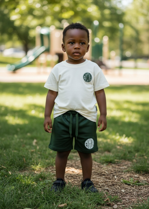 +FAVOR Monogram Short Set | GREEN| Built For Everyday Play+ Confidence
