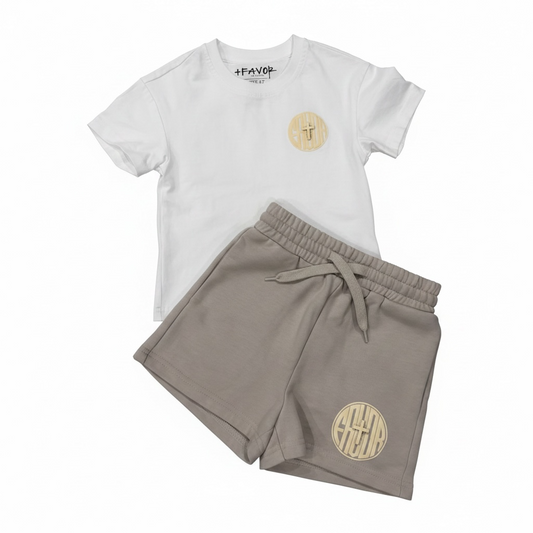 +FAVOR Monogram Cross Short Set| Faith Based Streetwear